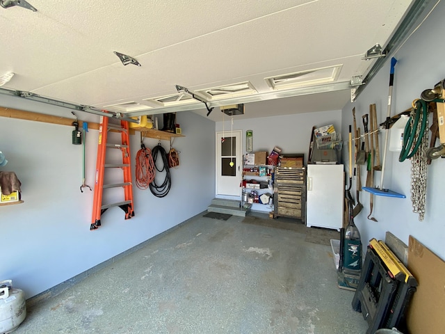 2476 W Branch Dr, West Branch, MI 48661 - garage featuring a garage door opener