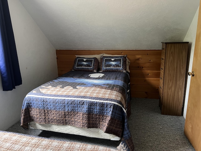 7781 N M-18, Roscommon, MI 48653 - bedroom with carpet flooring and wood walls