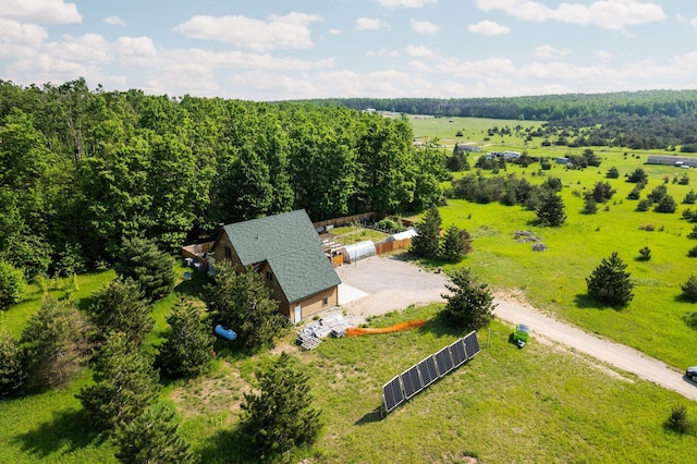 8406 S Shire Rd, Vanderbilt, MI 49795 - view from above of property