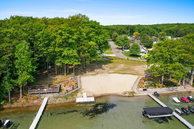 211 Gardners Grv, Roscommon, MI 48653 - bird's eye view of a nearby body of water