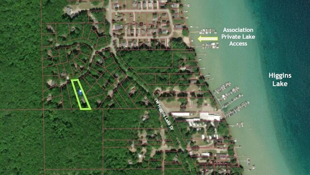 211 Gardners Grv, Roscommon, MI 48653 - map of property location featuring property boundaries highlighted