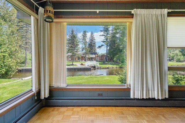 3869 Club Rd, Indian River, MI 49749 - detailed view of a large body of water and a baseboard heating unit