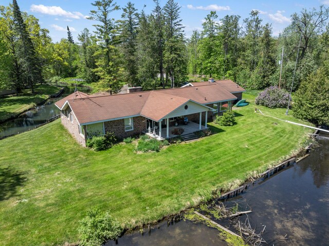 3869 Club Rd, Indian River, MI 49749 - view from above of property featuring a nearby body of water