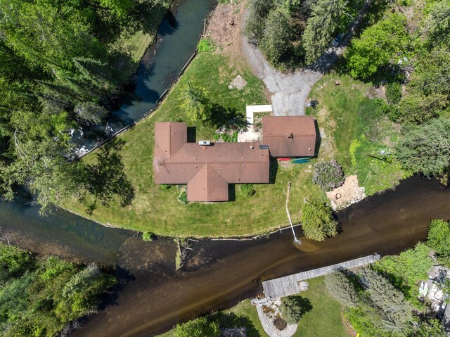 3869 Club Rd, Indian River, MI 49749 - aerial view of property's location with a nearby body of water