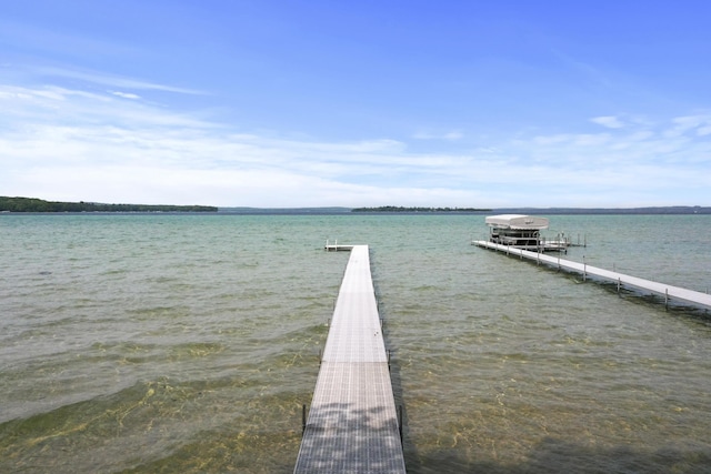 215 Pine Bluffs Rd, Roscommon, MI 48653 - dock area featuring a water view