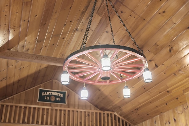 215 Pine Bluffs Rd, Roscommon, MI 48653 - detailed view of wooden walls and wooden ceiling