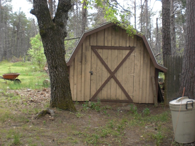 3123 Lovells Rd, Grayling, MI 49738 - view of shed with a wooded view