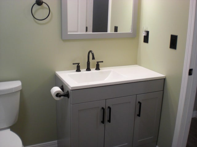 3123 Lovells Rd, Grayling, MI 49738 - half bath featuring toilet and vanity