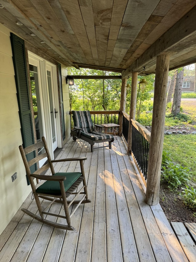 7386 Cheboygan St, Alanson, MI 49706 - view of wooden deck