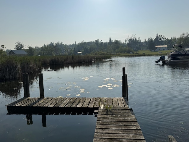 7386 Cheboygan St, Alanson, MI 49706 - dock featuring a water view