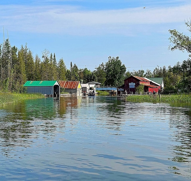 7386 Cheboygan St, Alanson, MI 49706 - dock with a water view