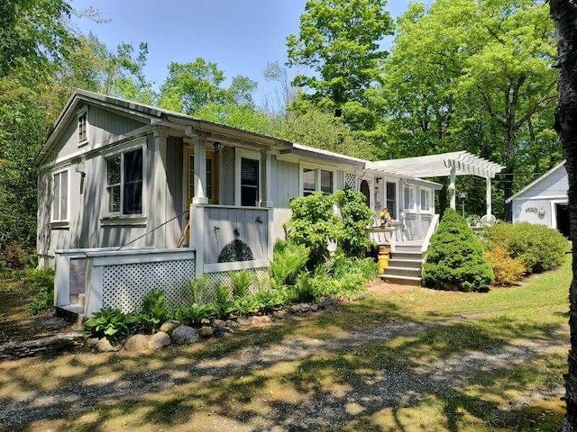 17740 Grand Lake Blvd, Presque Isle, MI 49777 - view of front of property featuring a deck