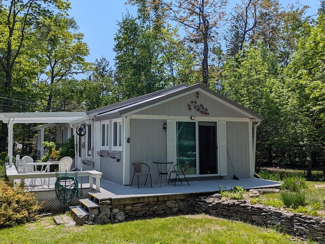 17740 Grand Lake Blvd, Presque Isle, MI 49777 - back of property featuring a wooden deck