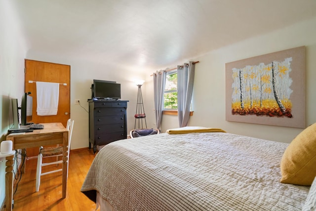 9150 W M-68, Indian River, MI 49749 - bedroom featuring wood finished floors and a desk