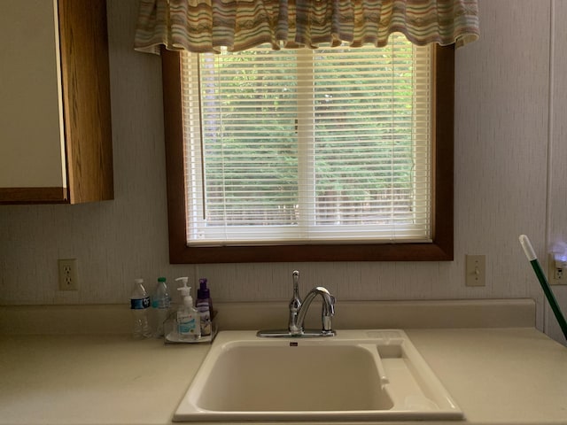 14501 3rd St, Hubbard Lake, MI 49747 - kitchen featuring light countertops and plenty of natural light