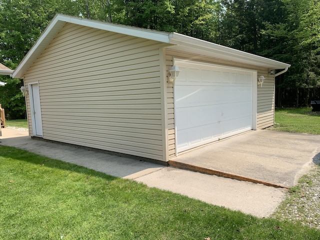 14501 3rd St, Hubbard Lake, MI 49747 - view of detached garage