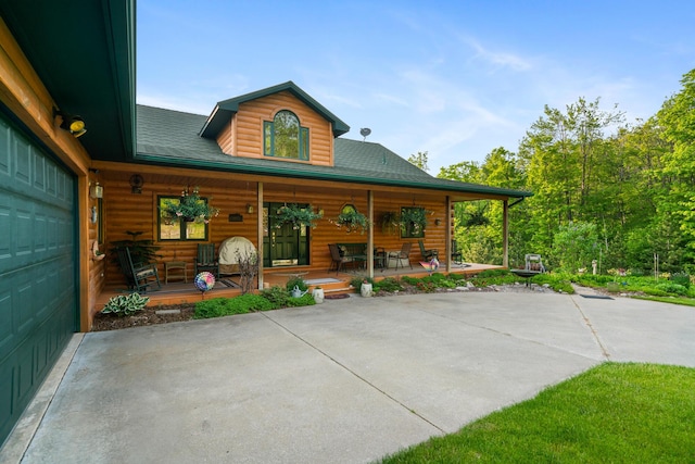 10077 Royal Coachman Trl, Gaylord, MI 49735 - view of covered porch