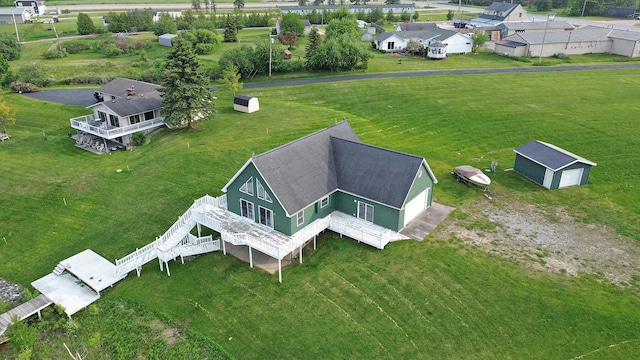 10480 N Straits Hwy, Cheboygan, MI 49721 - aerial perspective of suburban area