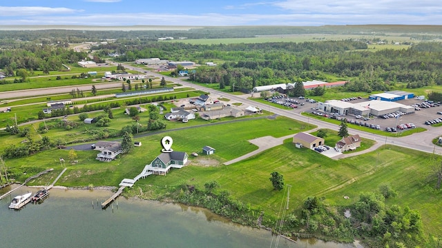 10480 N Straits Hwy, Cheboygan, MI 49721 - bird's eye view of a large body of water