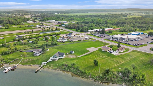 10480 N Straits Hwy, Cheboygan, MI 49721 - drone / aerial view of a nearby body of water