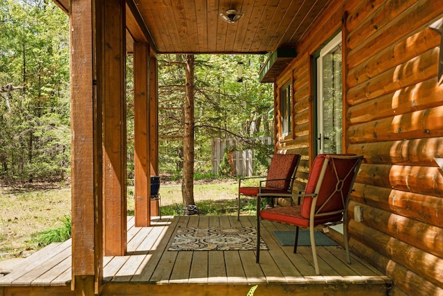 5466 Big Wolf Ln, Lewiston, MI 49756 - view of deck