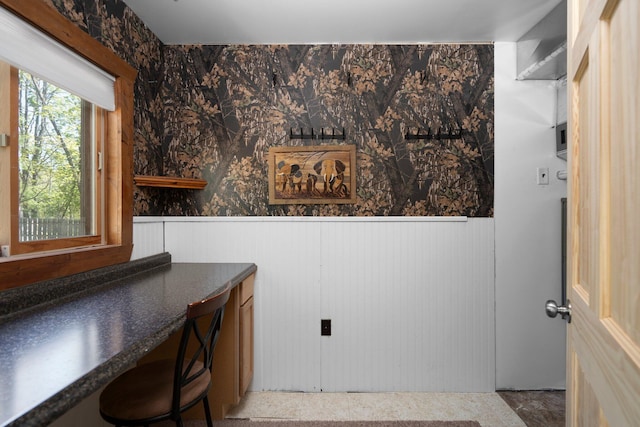5466 Big Wolf Ln, Lewiston, MI 49756 - office featuring wainscoting