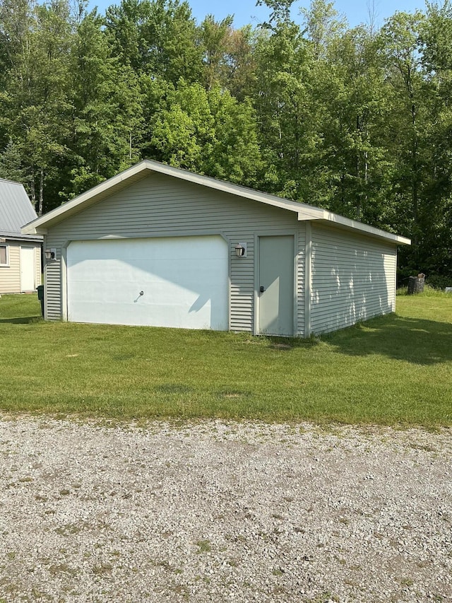 3606 S St, Lupton, MI 48635 - view of detached garage