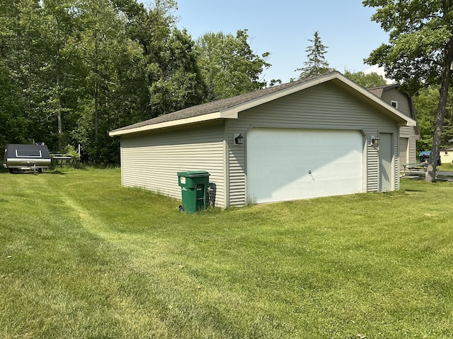 3606 S St, Lupton, MI 48635 - view of detached garage