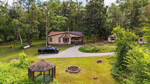 3065 E Dixon Lake Rd, Gaylord, MI 49735 - aerial view of property and surrounding area