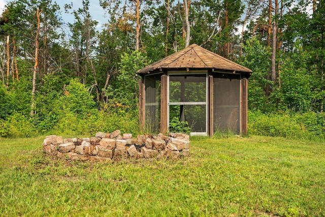 3065 E Dixon Lake Rd, Gaylord, MI 49735 - view of outdoor structure featuring a gazebo