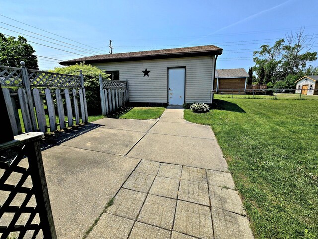 200 S 1st St, Saint Ignace, MI 49781 - view of patio / terrace featuring an outdoor structure