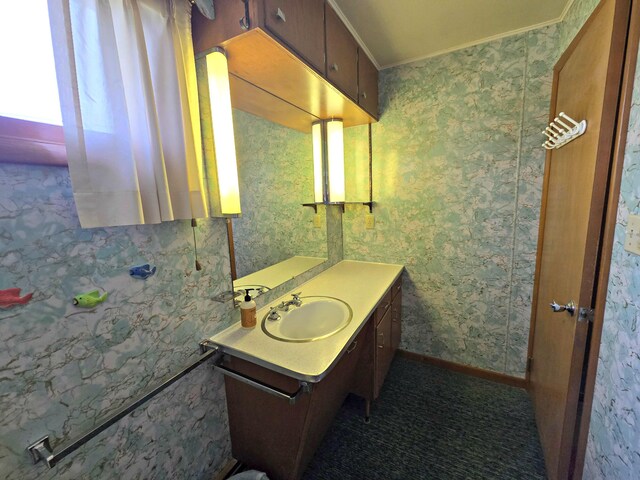 200 S 1st St, Saint Ignace, MI 49781 - bathroom featuring vanity