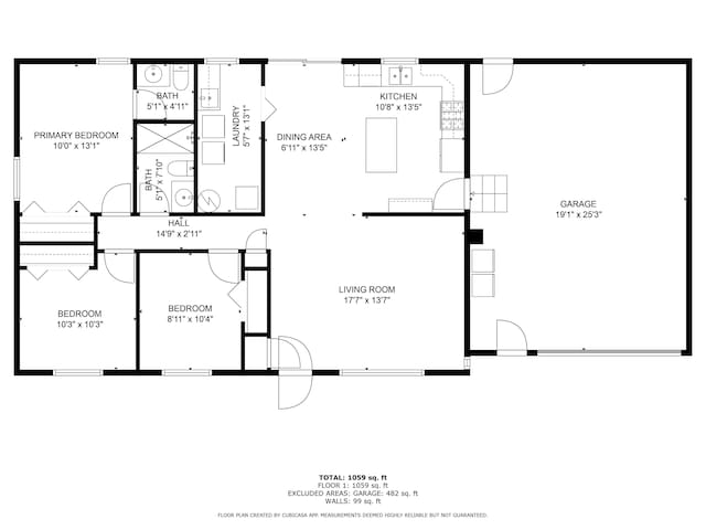 104 Alpena Trl, Houghton Lake, MI 48629 - view of floor plan / room layout