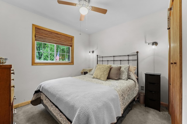 104 Alpena Trl, Houghton Lake, MI 48629 - bedroom with carpet flooring and ceiling fan