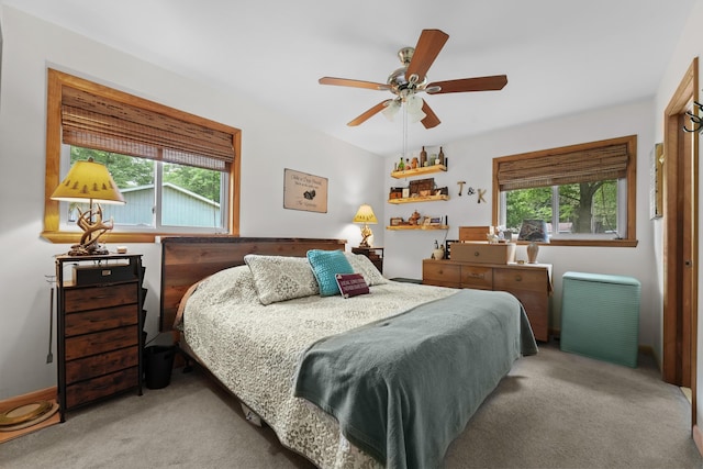 104 Alpena Trl, Houghton Lake, MI 48629 - carpeted bedroom with ceiling fan