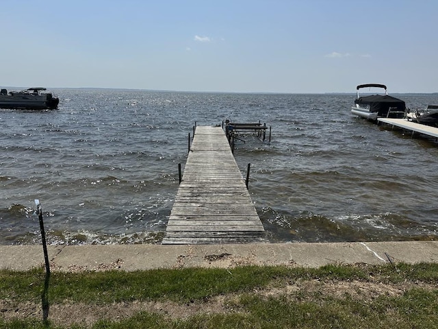 104 Alpena Trl, Houghton Lake, MI 48629 - dock area featuring a water view