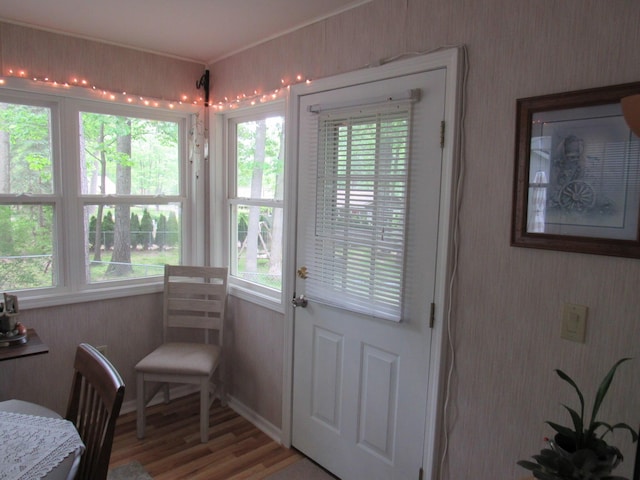 110 Chippewa Trl, Prudenville, MI 48651 - entryway with light wood-style floors