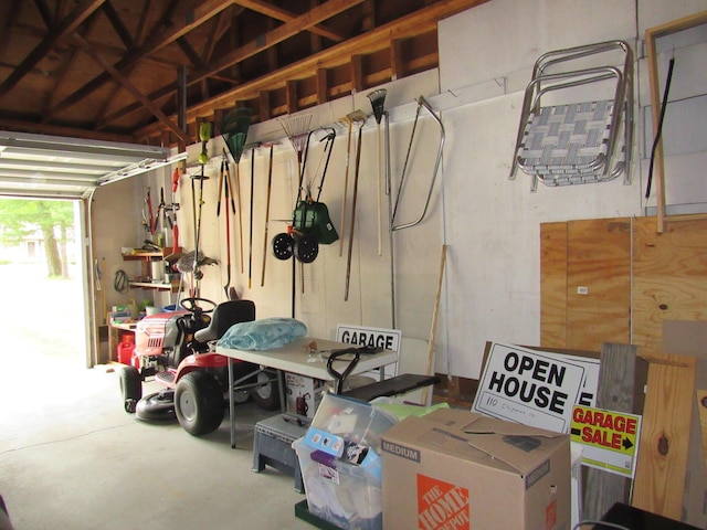 110 Chippewa Trl, Prudenville, MI 48651 - view of garage