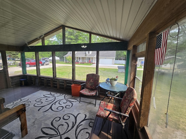 6709C E Houghton Lake Dr, Houghton Lake, MI 48629 - sunroom / solarium with vaulted ceiling
