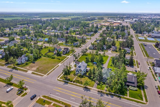 220 E Main St, Gaylord, MI 49735 - aerial overview of property's location with nearby suburban area