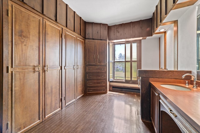 220 E Main St, Gaylord, MI 49735 - bathroom with wood finished floors and vanity