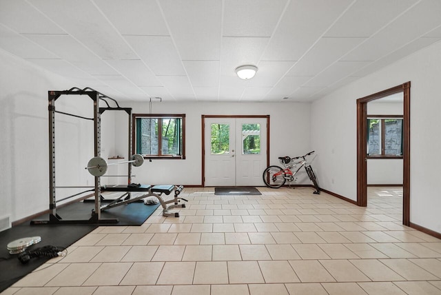 142 Frisco Dr, Houghton Lake, MI 48629 - workout area with baseboards