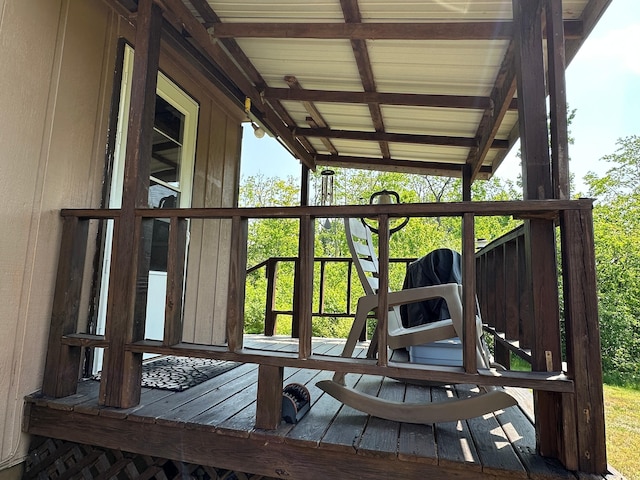 2585 M-33, Comins, MI 48619 - view of wooden terrace