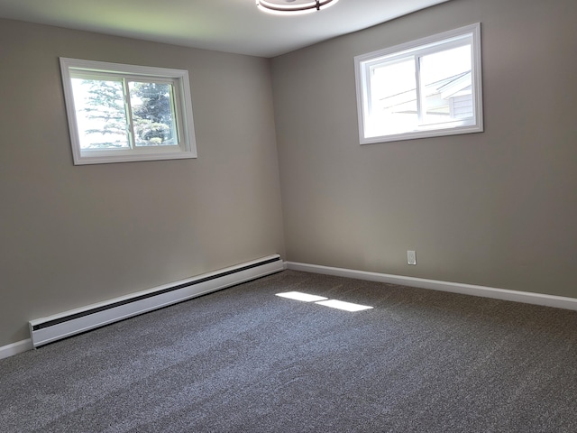 1251 Kingston Ave, Flint, MI 48507 - empty room with a baseboard radiator and carpet flooring