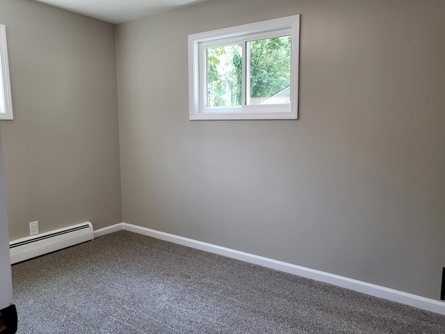 1251 Kingston Ave, Flint, MI 48507 - carpeted spare room with a baseboard radiator and baseboards