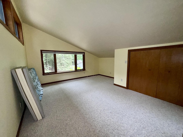 5200 Pine Grove Dr, Spruce, MI 48762 - bonus room with vaulted ceiling and light carpet