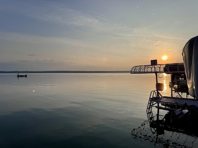 5200 Pine Grove Dr, Spruce, MI 48762 - dock area with a water view