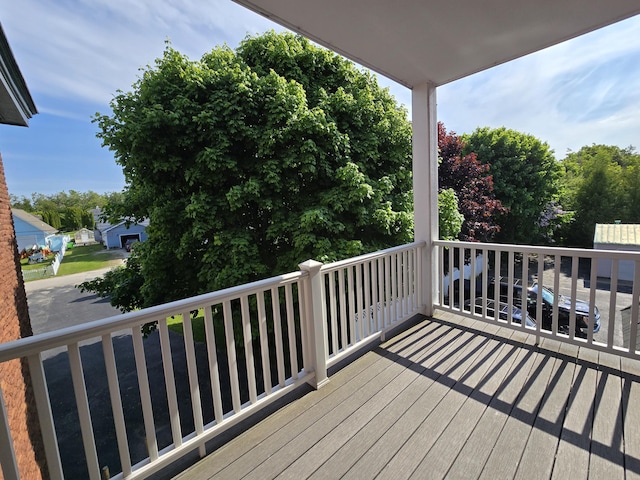 380 Church St, Saint Ignace, MI 49781 - view of wooden terrace