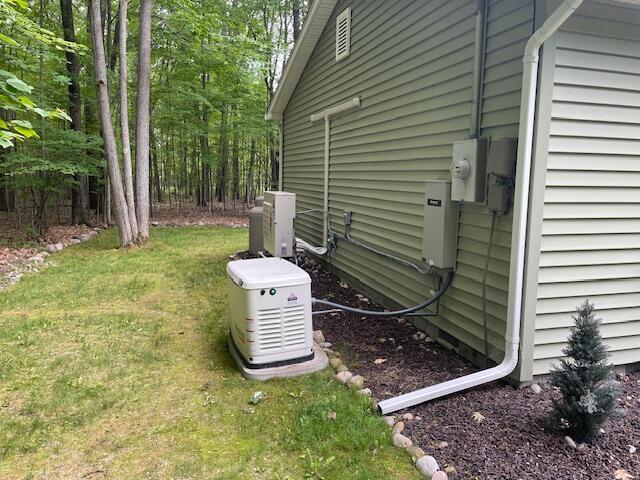 95 Caduca Ln, Roscommon, MI 48653 - exterior view of a power unit and electric meter
