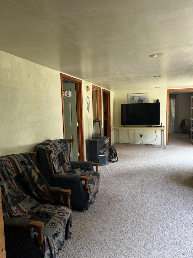 577 Wilderness Trl, Saint Helen, MI 48656 - living room featuring carpet flooring